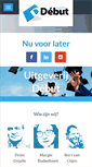 Mobile Screenshot of debut.nl